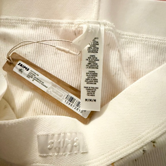 Skims Ribbed Stretch Legging in Marigold Rosebud - Picture 9 of 9